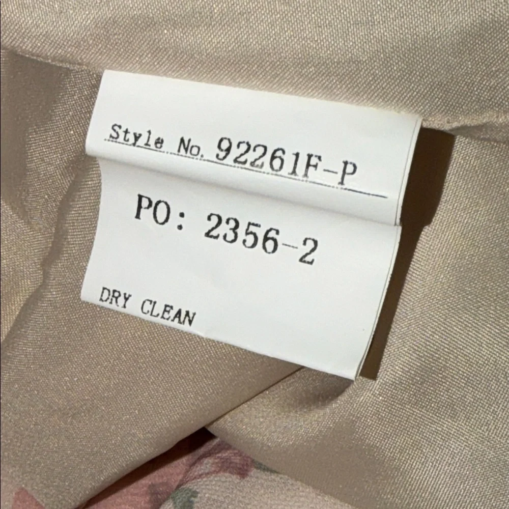 NWT REVELRY Athena Chiffon Floral Print Dress In Blushing Bride Bouquet size 14 - Picture 13 of 16